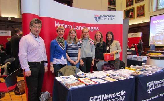 Staff at Modern Languages information stall